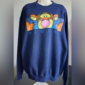 Walt Disney World Navy Blue Tigger Sweatshirt, Size XXL